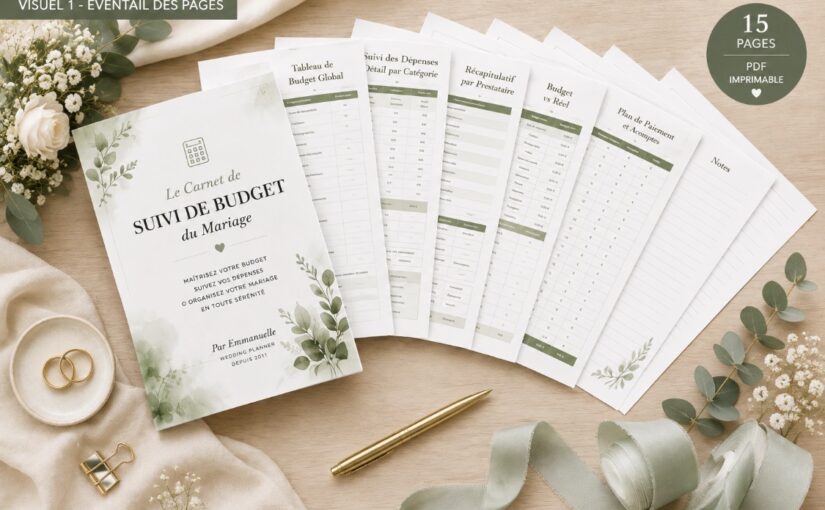 Carnet Suivi du Budget Mariage : Pilotez vos Dépenses Pas à Pas