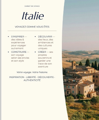 Destination Italie— Voyagez comme vous êtes
